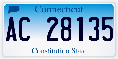 CT license plate AC28135