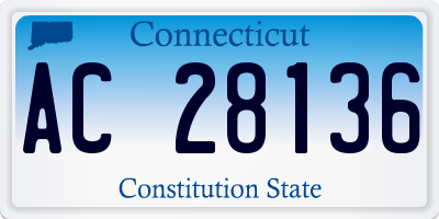 CT license plate AC28136