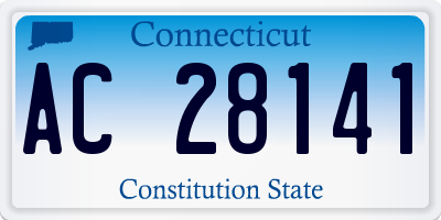 CT license plate AC28141