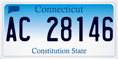 CT license plate AC28146