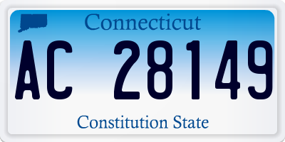 CT license plate AC28149