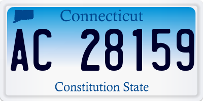 CT license plate AC28159