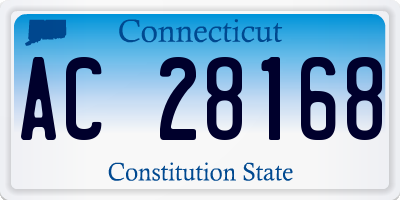 CT license plate AC28168