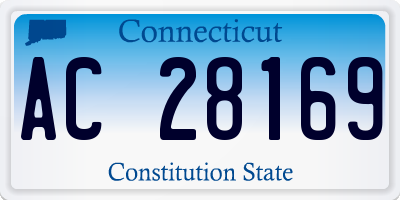 CT license plate AC28169