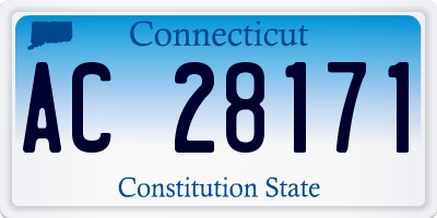 CT license plate AC28171