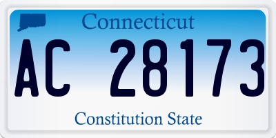 CT license plate AC28173