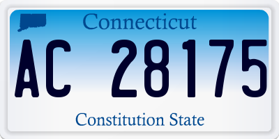 CT license plate AC28175