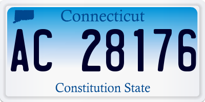 CT license plate AC28176