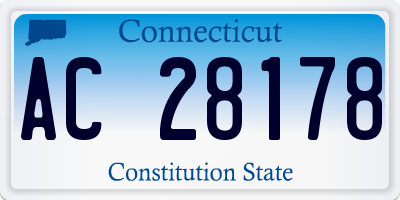 CT license plate AC28178