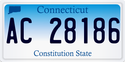 CT license plate AC28186