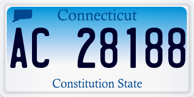 CT license plate AC28188