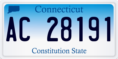 CT license plate AC28191
