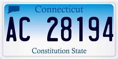 CT license plate AC28194