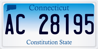 CT license plate AC28195
