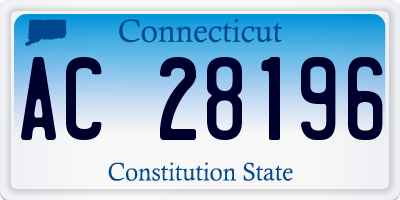 CT license plate AC28196