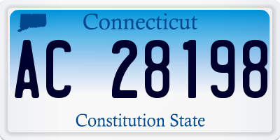 CT license plate AC28198