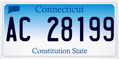 CT license plate AC28199