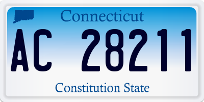 CT license plate AC28211