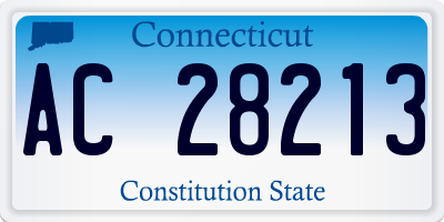 CT license plate AC28213