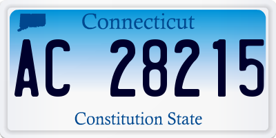 CT license plate AC28215