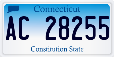 CT license plate AC28255