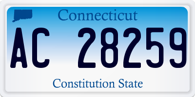 CT license plate AC28259