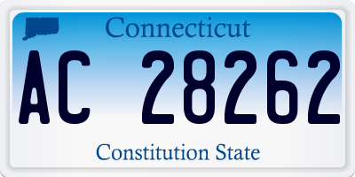 CT license plate AC28262