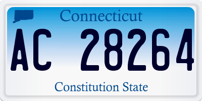 CT license plate AC28264