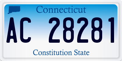 CT license plate AC28281