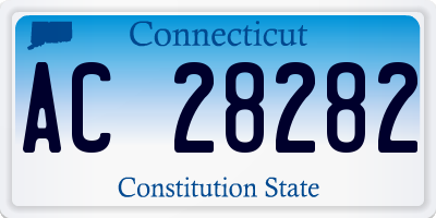 CT license plate AC28282