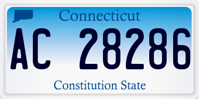 CT license plate AC28286