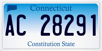 CT license plate AC28291