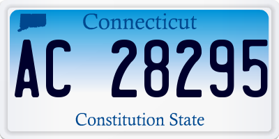CT license plate AC28295