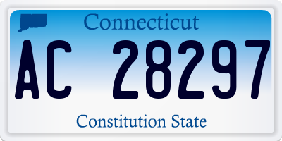 CT license plate AC28297