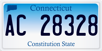 CT license plate AC28328