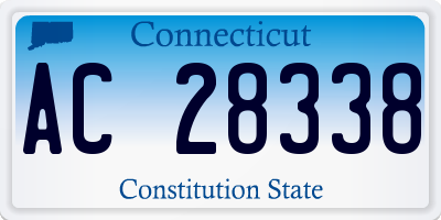 CT license plate AC28338