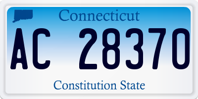 CT license plate AC28370