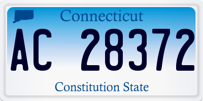 CT license plate AC28372