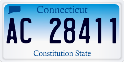 CT license plate AC28411