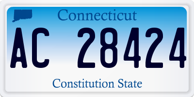 CT license plate AC28424