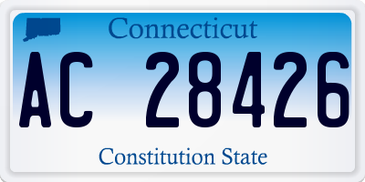CT license plate AC28426