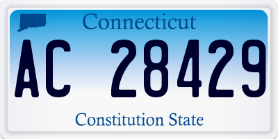 CT license plate AC28429