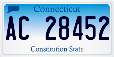CT license plate AC28452