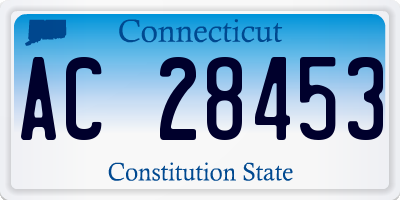 CT license plate AC28453