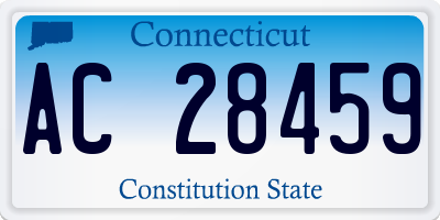 CT license plate AC28459