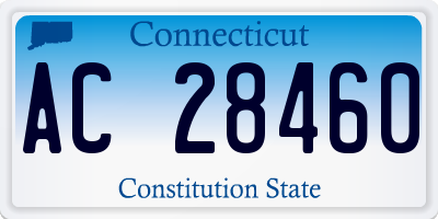 CT license plate AC28460