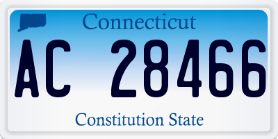 CT license plate AC28466