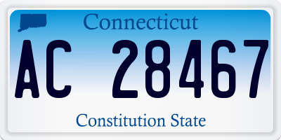 CT license plate AC28467
