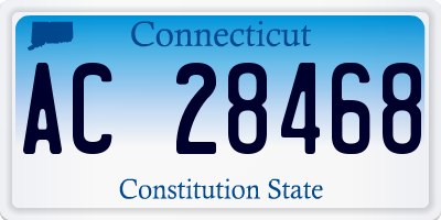 CT license plate AC28468