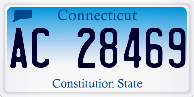 CT license plate AC28469